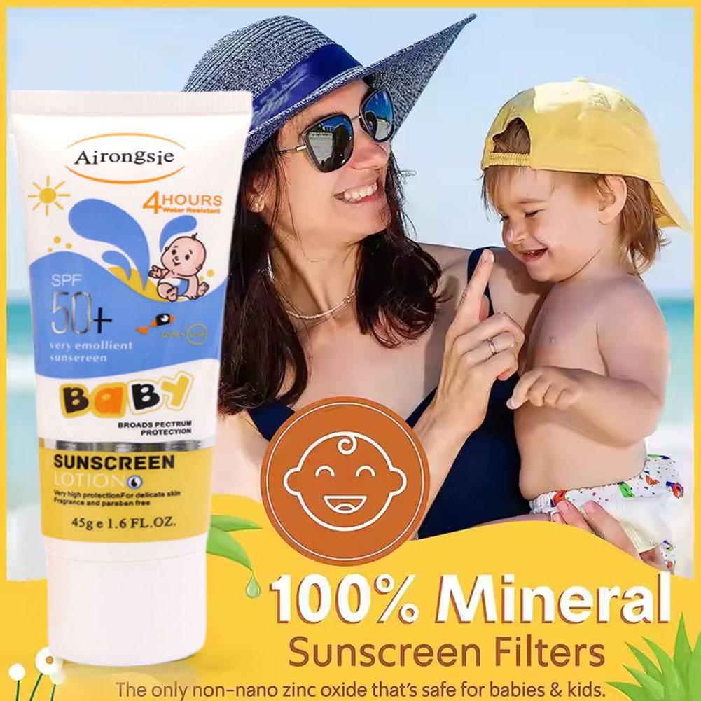 Baby Sunscreen Lotion - Lotion solaire pour bébé Airongsje SPF50+,
