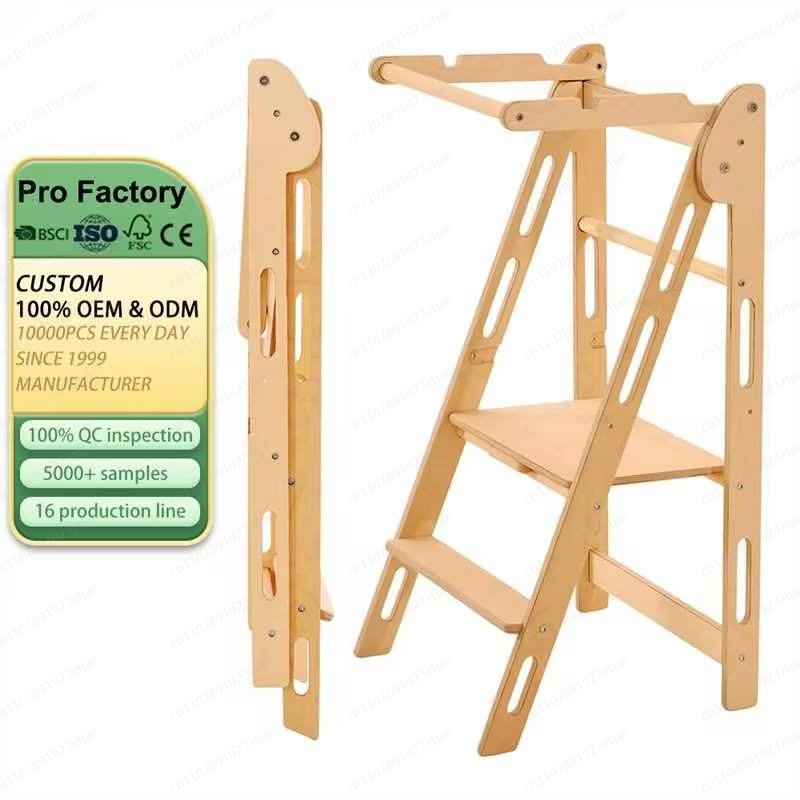 Toddler Learning Tower - Tour d'apprentissage pour enfants, marchepied pliable