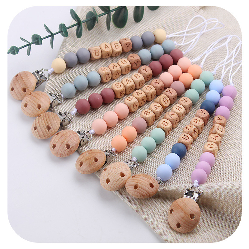 Baby Products Nipples - Attache-tétine avec nom personnalisé pour bébé,