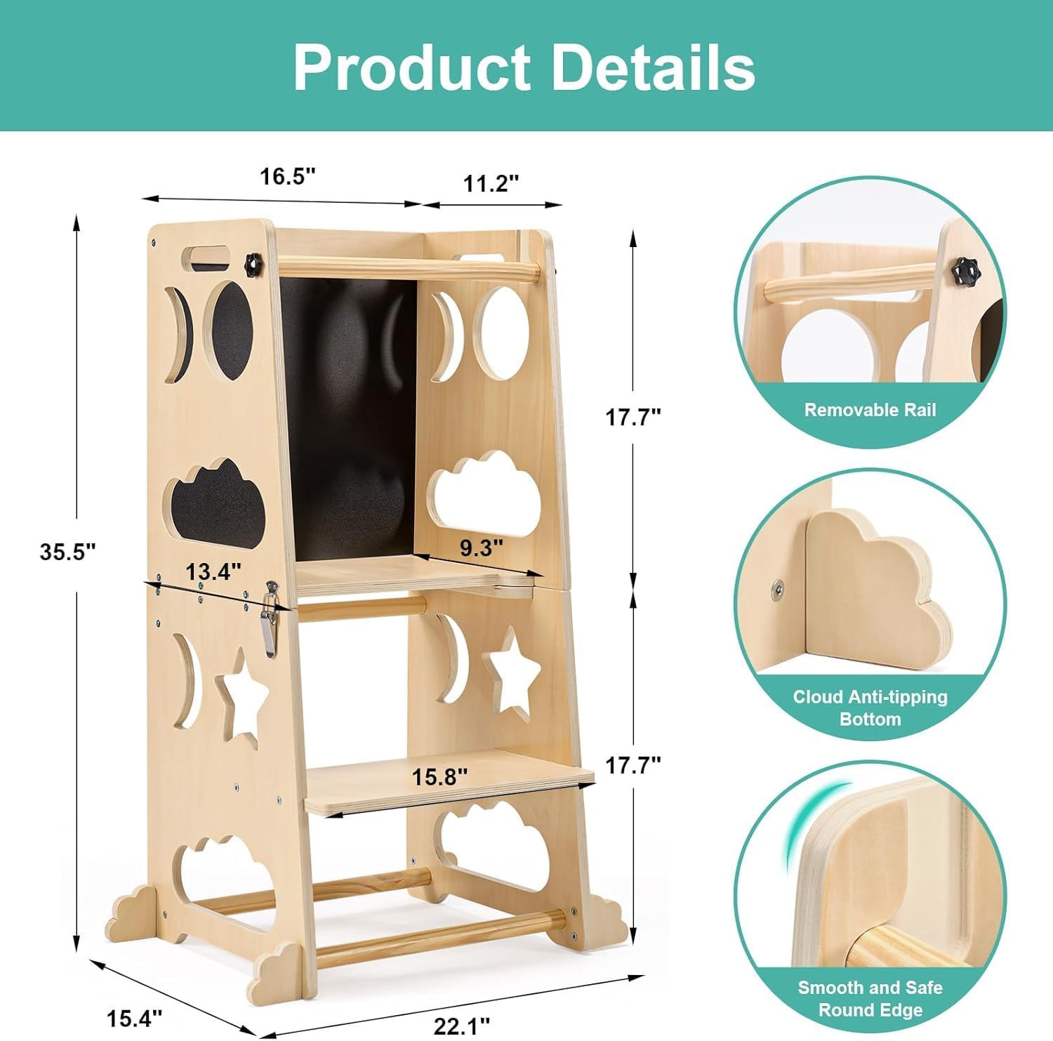 Tour de cuisine pliable pour t - Toddler Learning Tower avis et prix