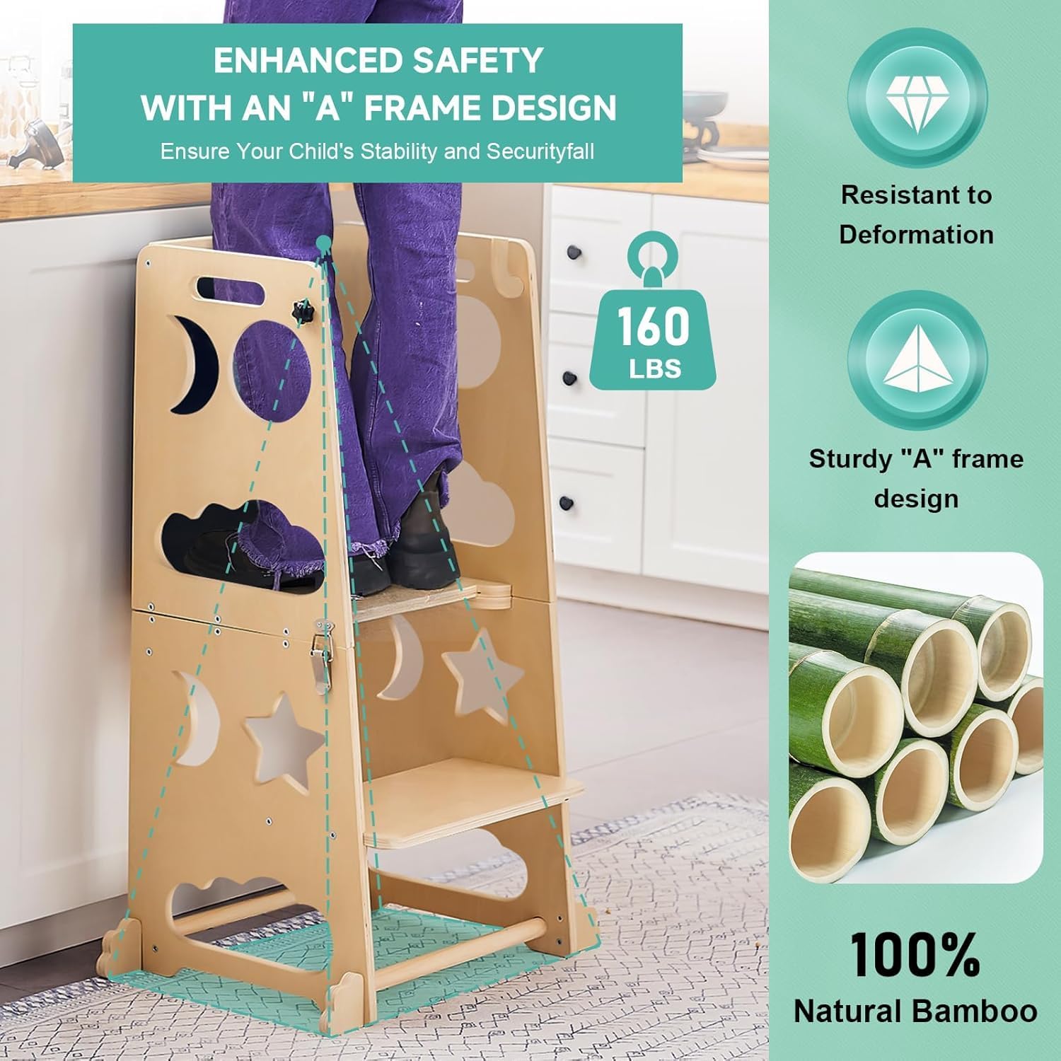 Tour de cuisine pliable pour t - Toddler Learning Tower avis et prix