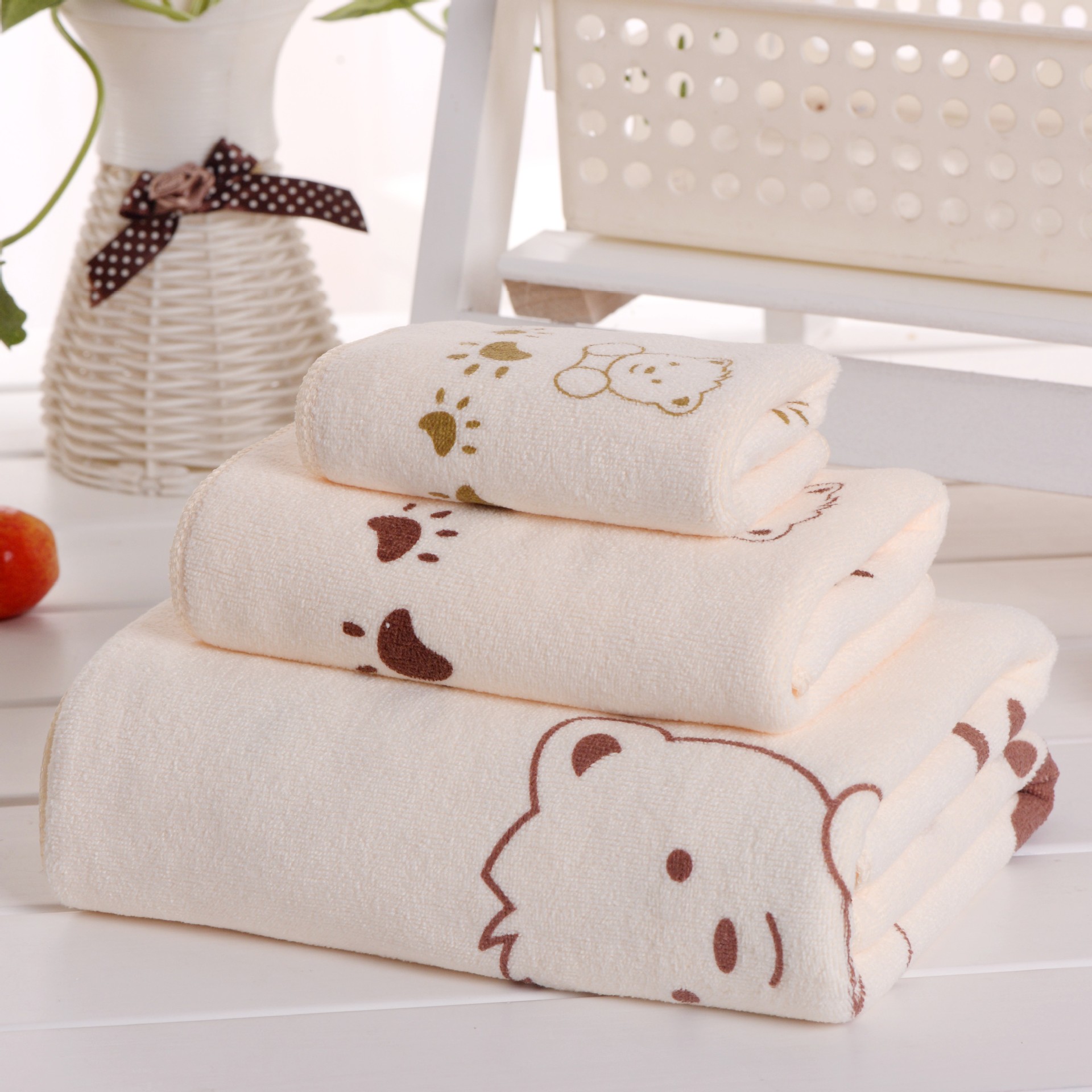 3 pièces de serviettes de bain - Baby Products For Face avis et prix