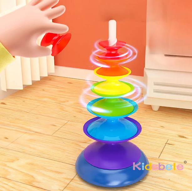 Jouet d'empilage rotatif arc-e - Toddler Learning Tower avis et prix