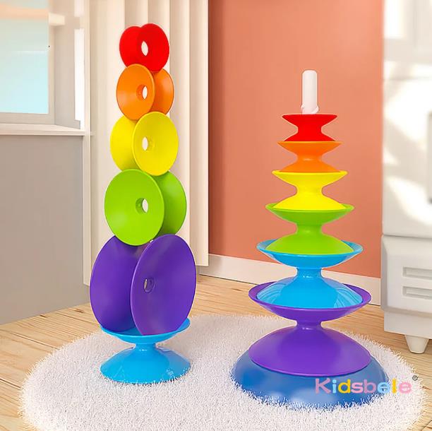 Jouet d'empilage rotatif arc-e - Toddler Learning Tower avis et prix